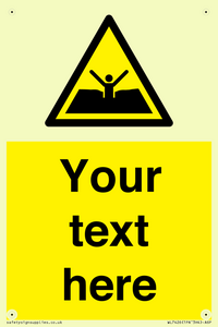 Custom Warning quicksand mud or silt